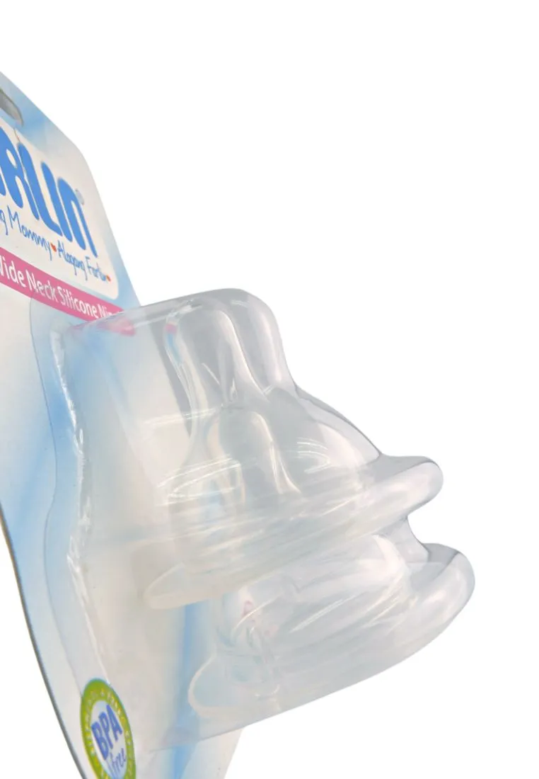 2 piece Wide-neck Silicone Nipples