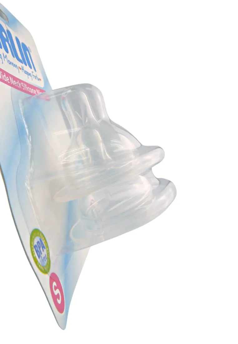 2 piece Wide-neck Silicone Nipples