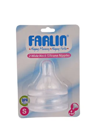2 piece Wide-neck Silicone Nipples