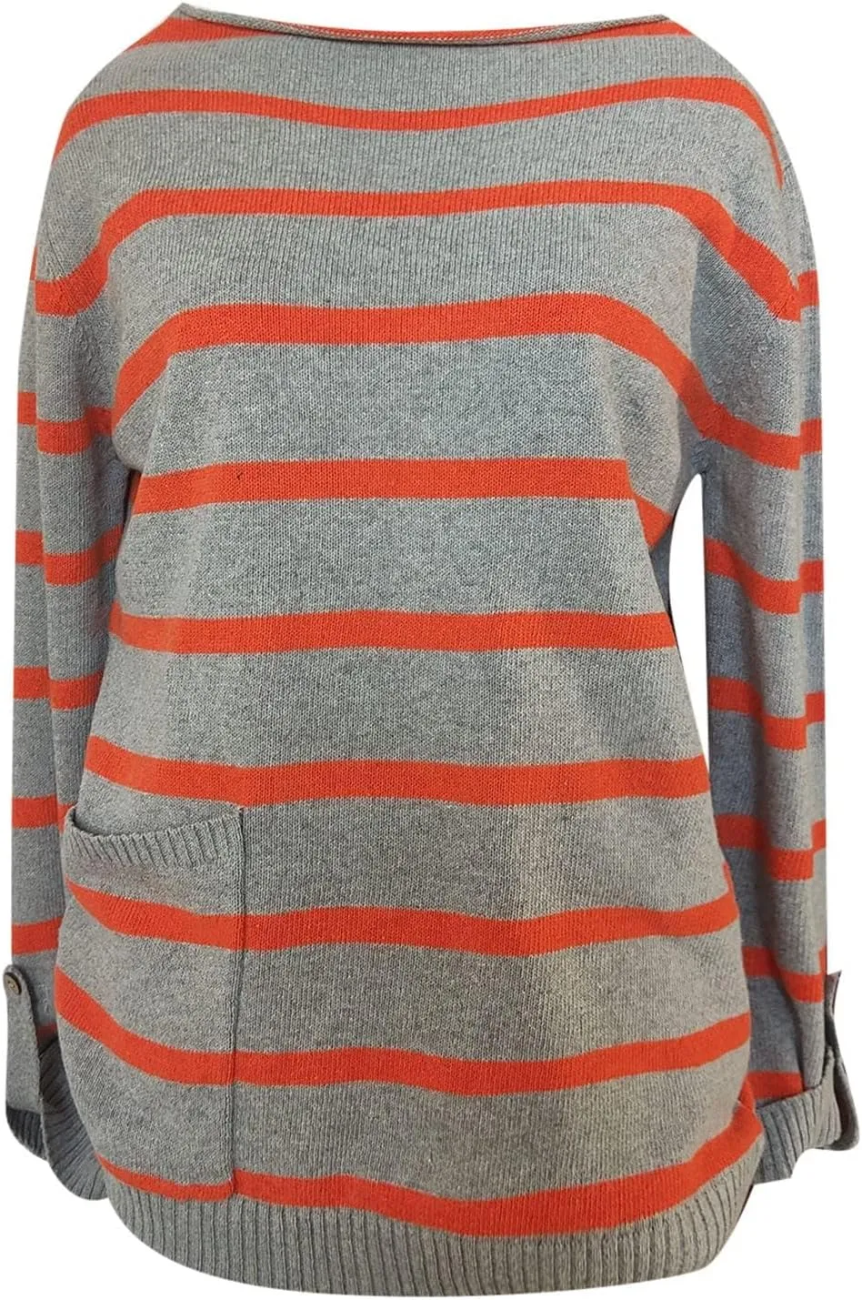 Akivide Womens Oversized Striped Sweaters Winter Fall Trendy Lightweight Long Sleeve Crewneck Loose Knit Pullover Outfit