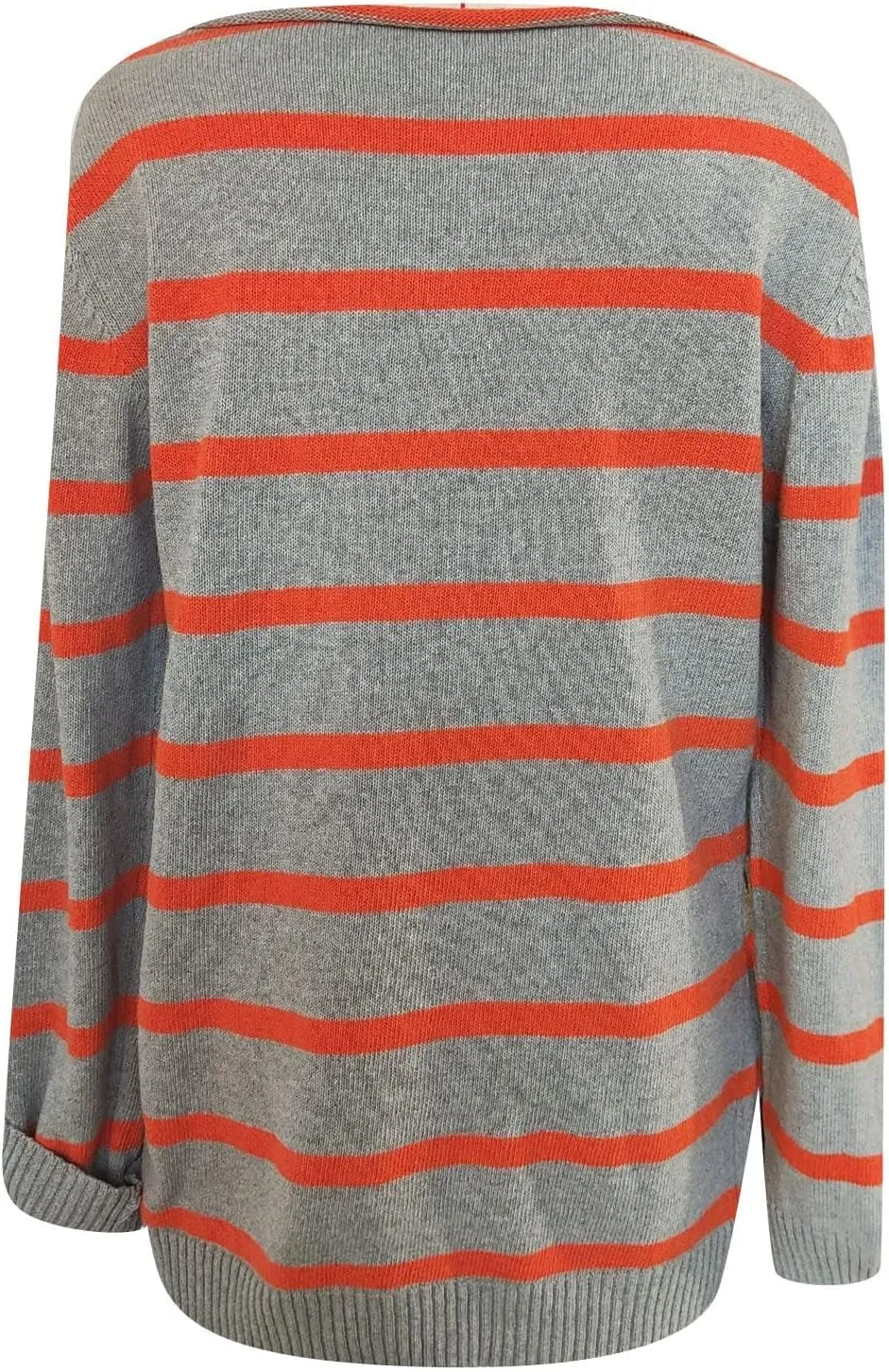 Akivide Womens Oversized Striped Sweaters Winter Fall Trendy Lightweight Long Sleeve Crewneck Loose Knit Pullover Outfit