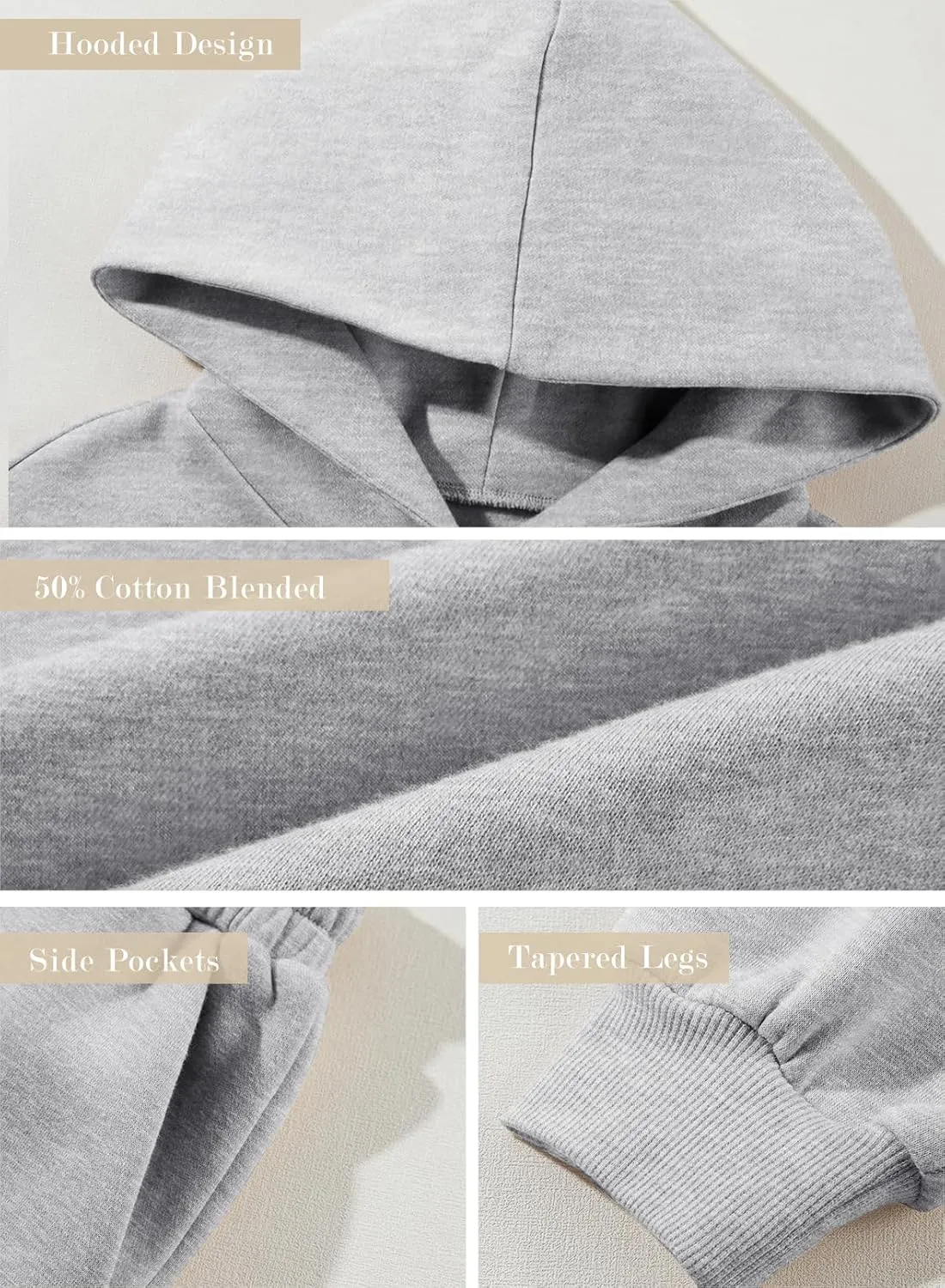 Aleumdr Womens 2 Piece Outfits Matching Sets Sweatsuit Hoodie Oversized Sweatshirts with Sweatpants Tracksuits Fall Outfits