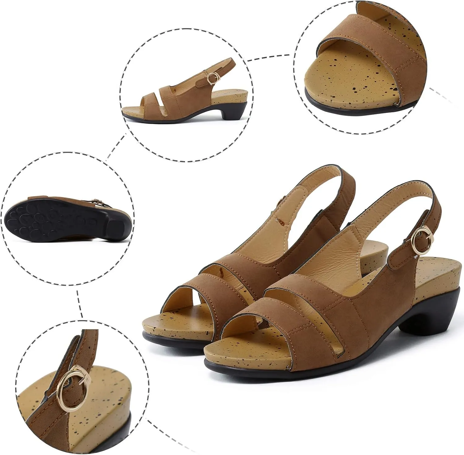 AMDBEL Orthopedic Sandals for Women 2024 Women's Orthopedic Arch Support Flip Flops Summer Walking Orthotic Thong Sandals