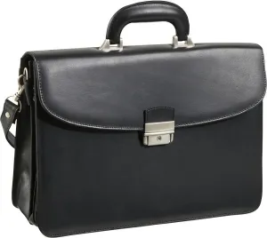 APC Functional Leather Executive Briefcase - Black (#2850-0)