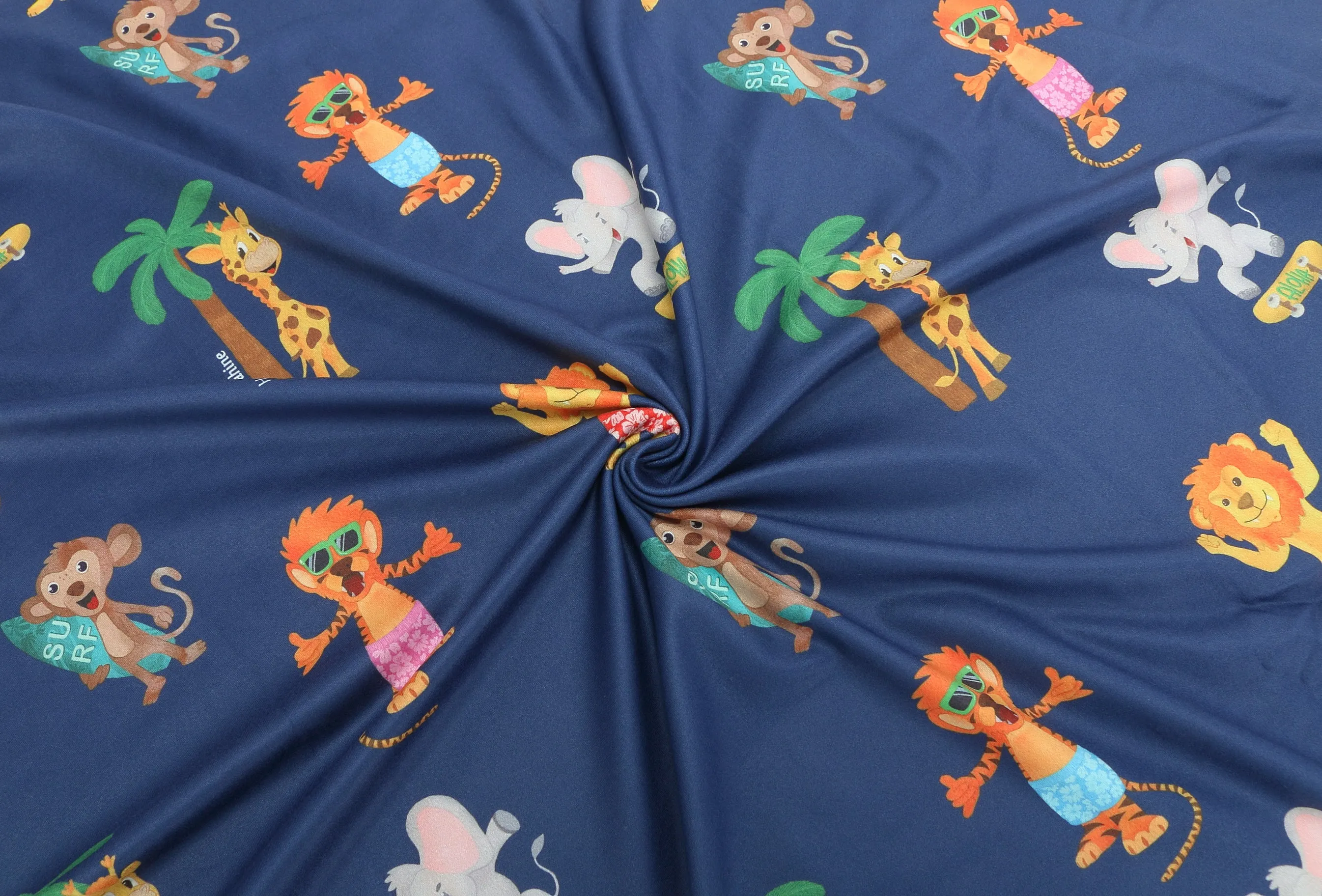 Baby Nursing Carseat Cover Zoo Animals Navy