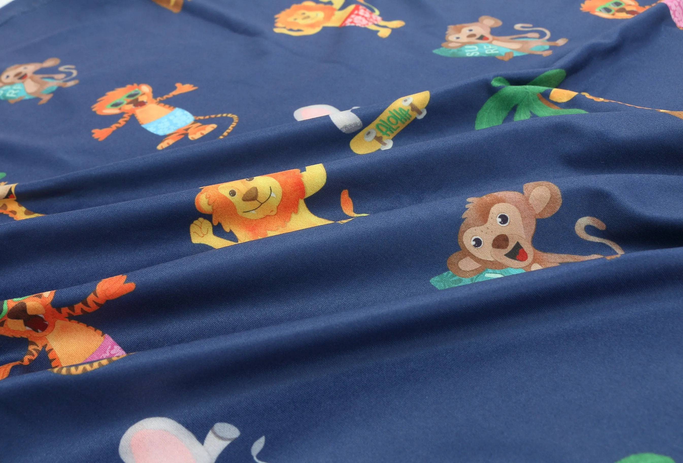 Baby Nursing Carseat Cover Zoo Animals Navy
