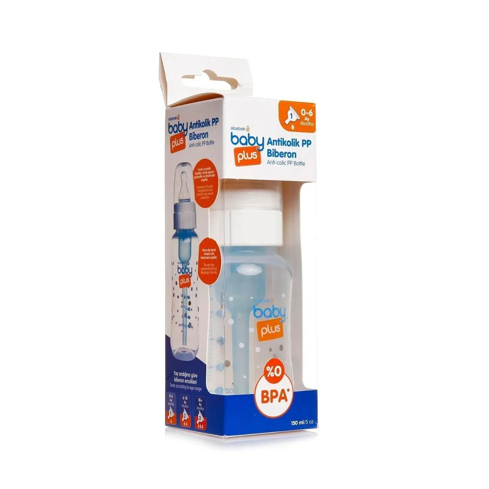baby plus Anticolic PP Bottle 150ml