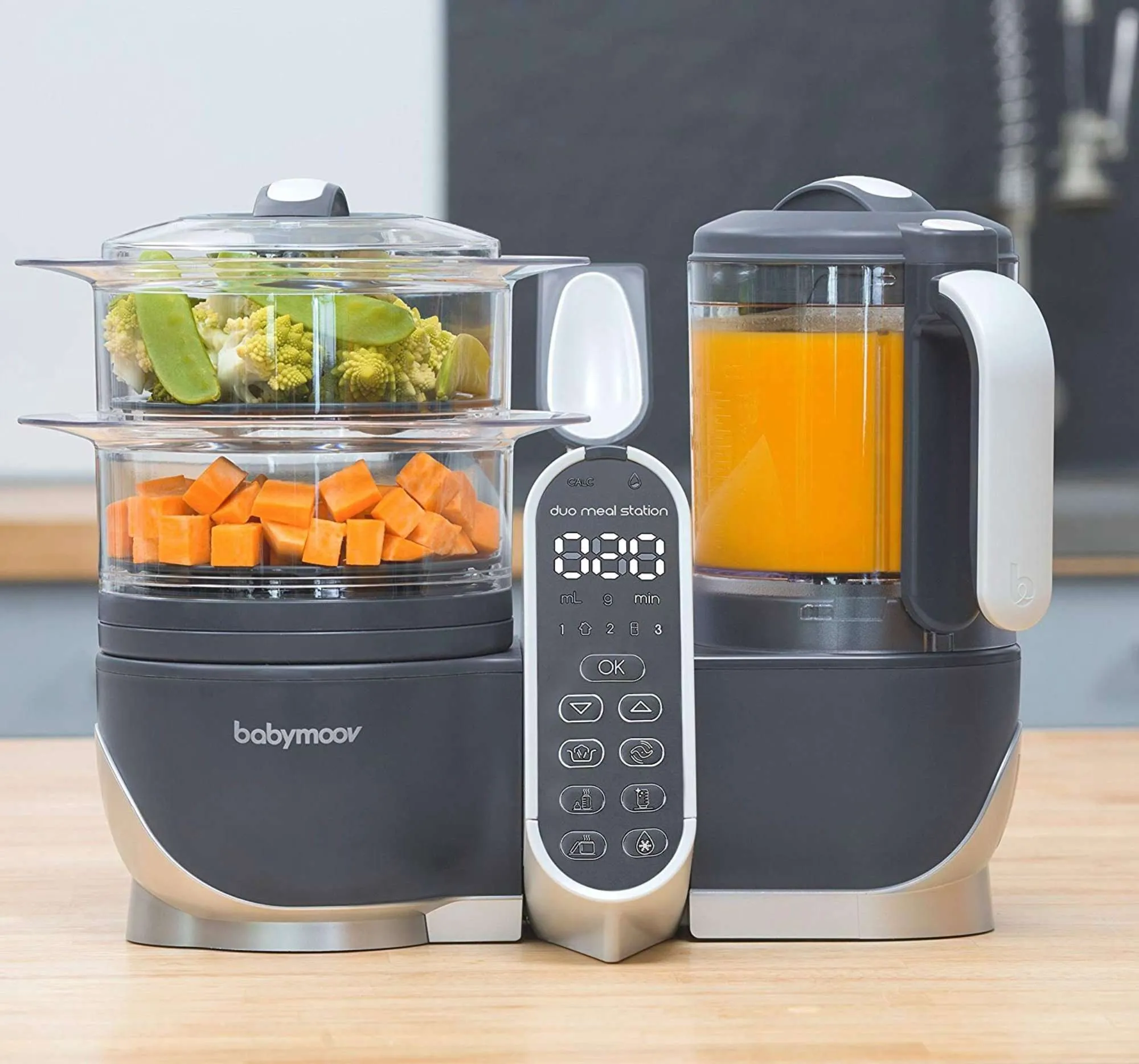 Babymoov Duo Meal Station - Industrial Grey