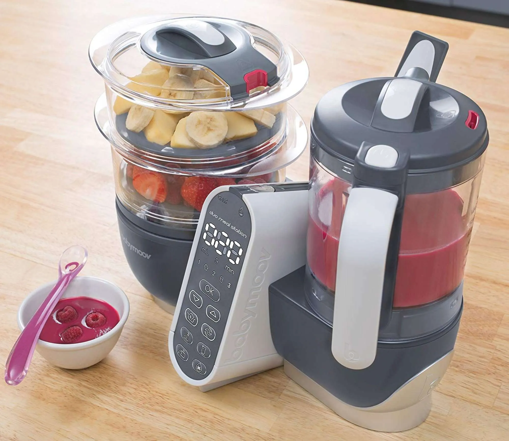 Babymoov Duo Meal Station - Industrial Grey