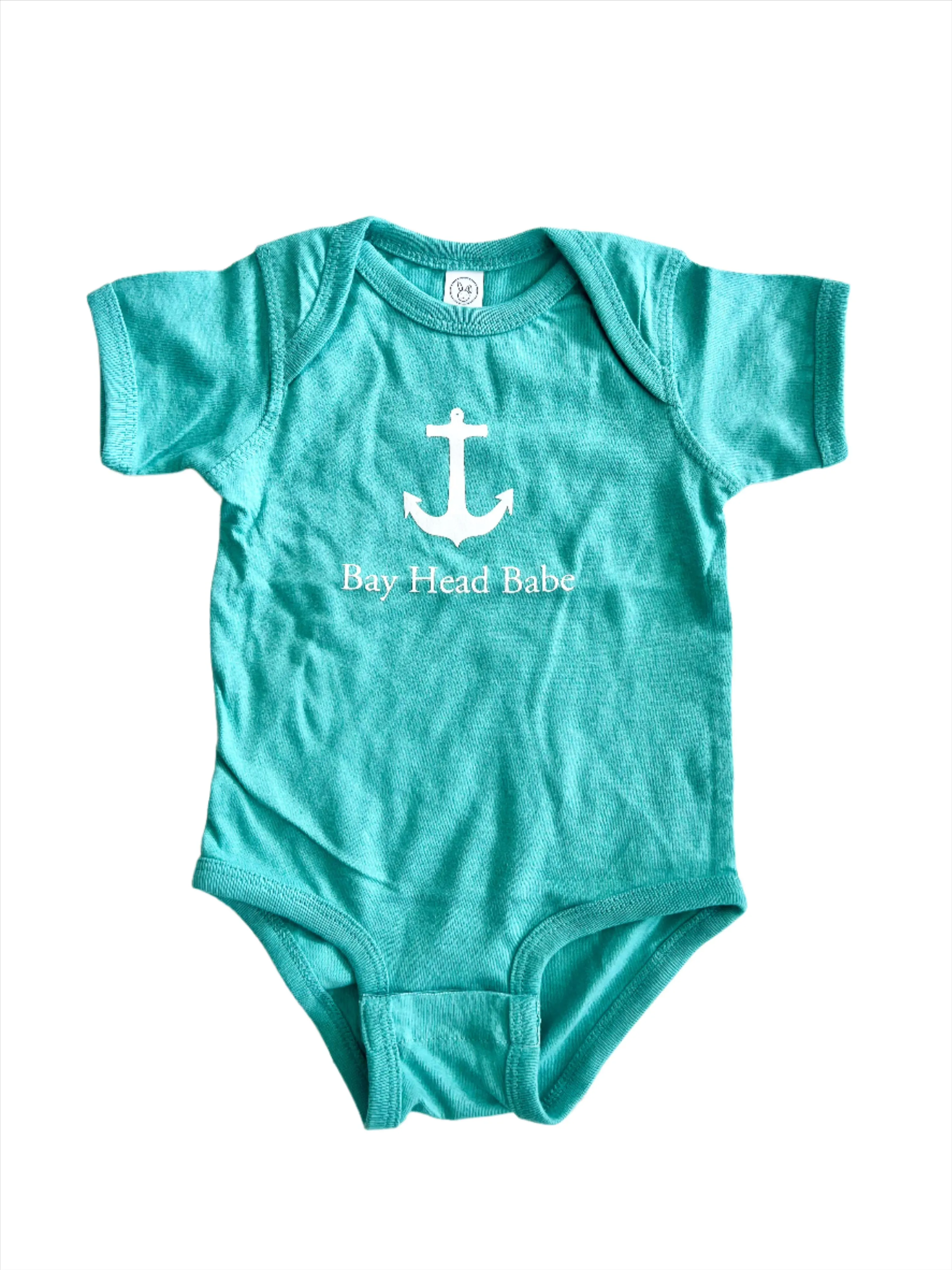 Bay Head Seafoam Green Baby Onesie