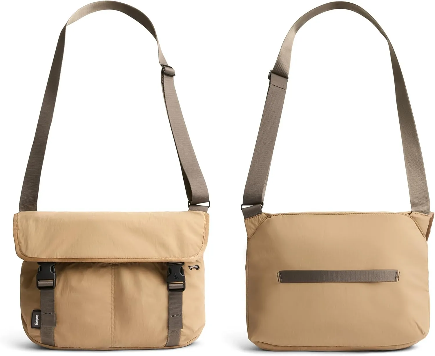 Bellroy Cinch Messenger (12 liter lightweight shoulder bag, water-resistant fabric, effortless organization) - SandDune