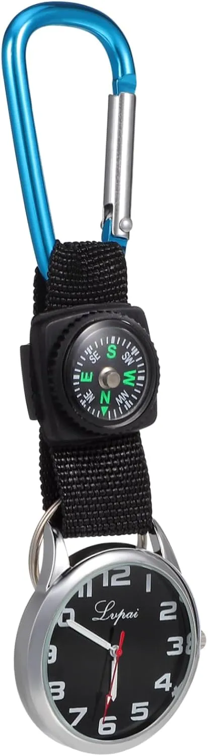 BESPORTBLE Dual-use Watch Minimalist Watch Watches for Nurses Watch Digital Watches Watch Band Compass Nurse Watch Minimalist Watches Hiking Watch Dual- Use Watch Clip-on Watch Blue