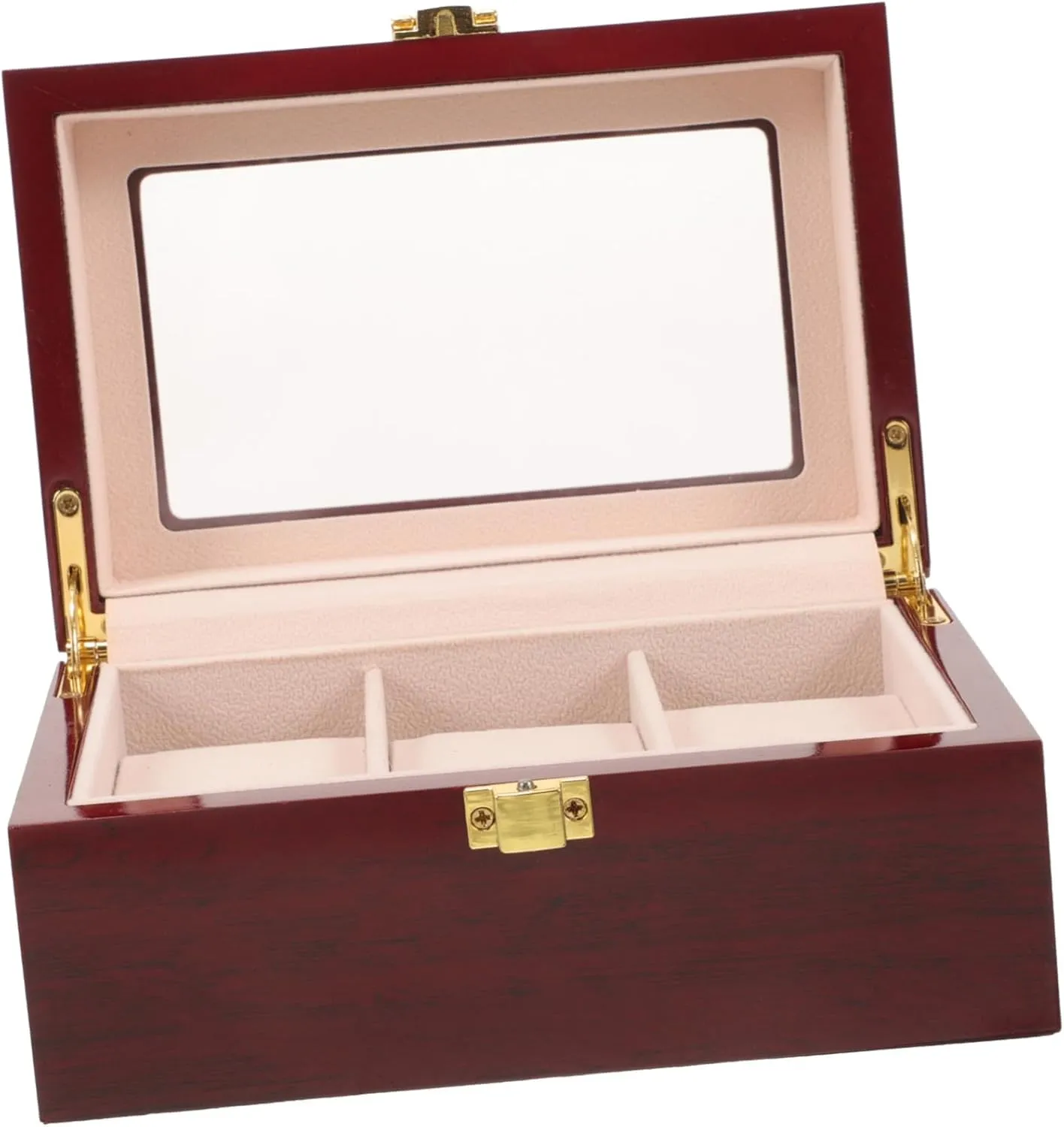 BESPORTBLE Elegant Watch Display Box Organizer Slot Jewelry Holder for Men Women Compact Travel Case Minimalist Design for Stylish Storage Display