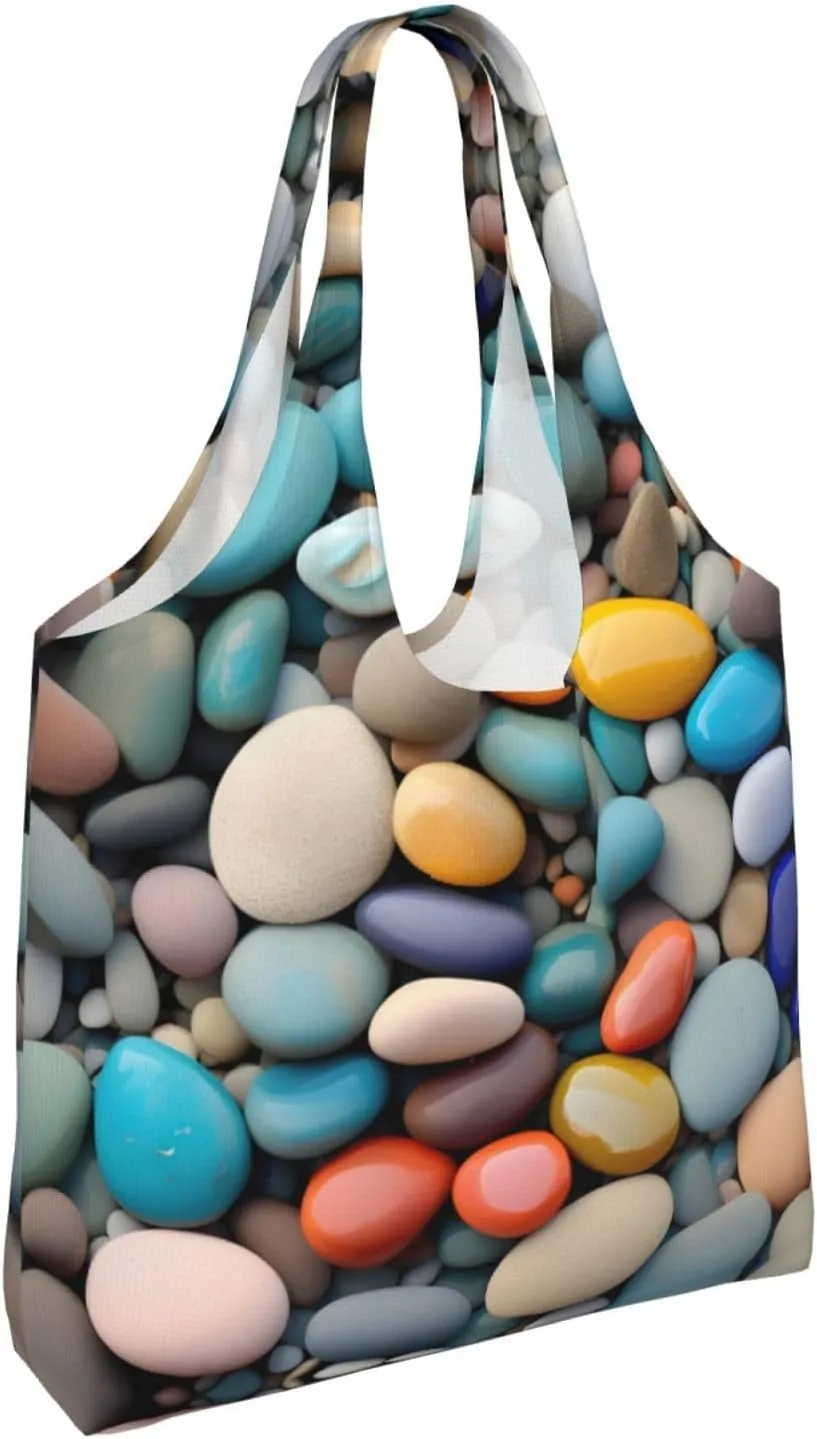 Bloom Sunflower Canvas Aesthetic Tote Bag for Women Beach Bag Shopping Bags Shoulder Bag Reusable Grocery Bags