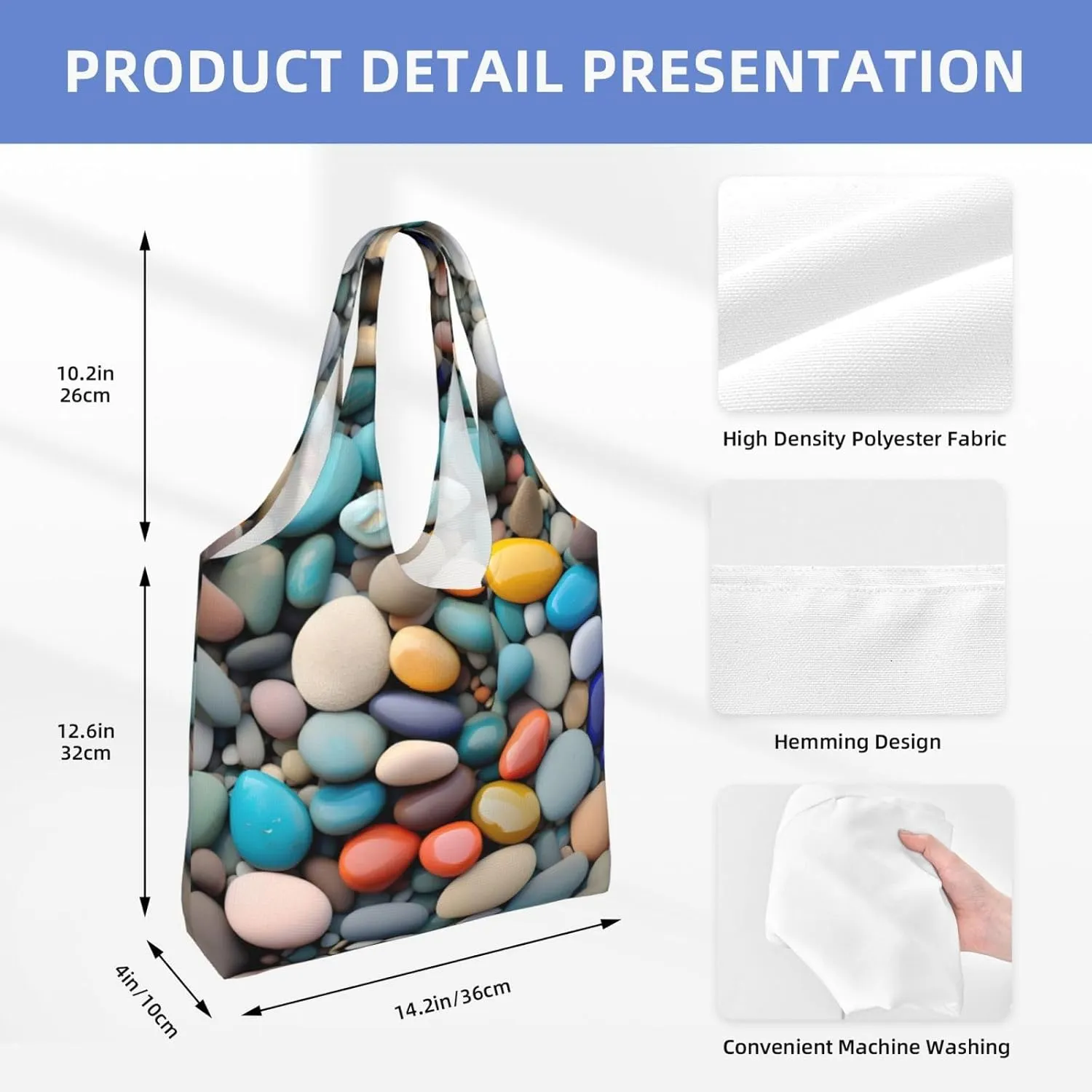 Bloom Sunflower Canvas Aesthetic Tote Bag for Women Beach Bag Shopping Bags Shoulder Bag Reusable Grocery Bags