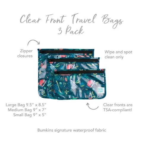 Bumkins Clear Travel Bags | Jungle