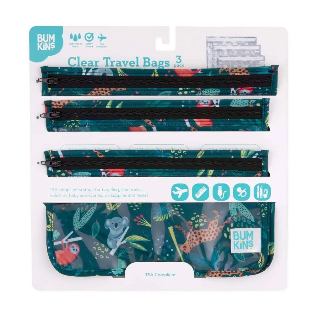 Bumkins Clear Travel Bags | Jungle