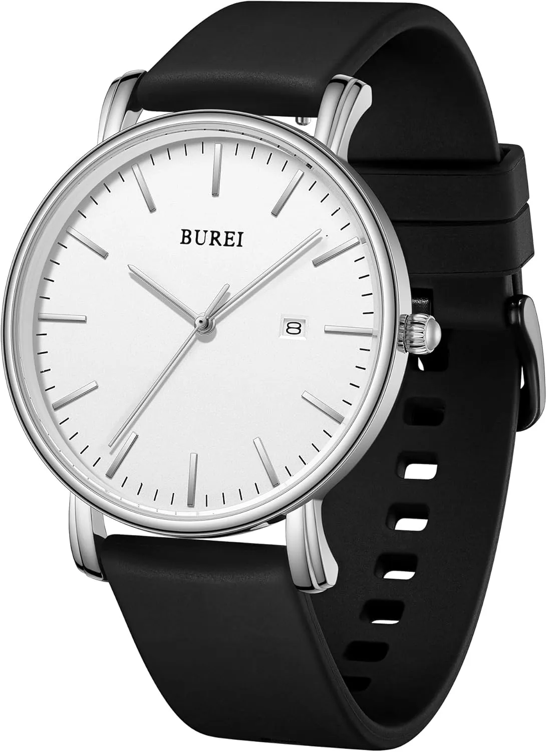 BUREI Men Watches Fashion Minimalist Analog Calendar Quartz Waterproof Watches for Men Women Student.