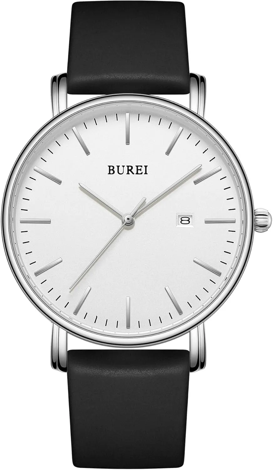 BUREI Men Watches Fashion Minimalist Analog Calendar Quartz Waterproof Watches for Men Women Student.