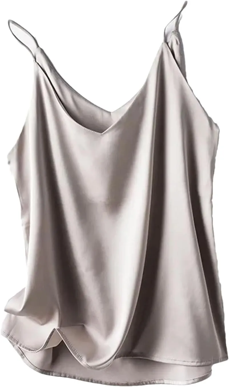 Camisole Tops for Women One-Shoulder Camisole V-Neck Short Inner Top