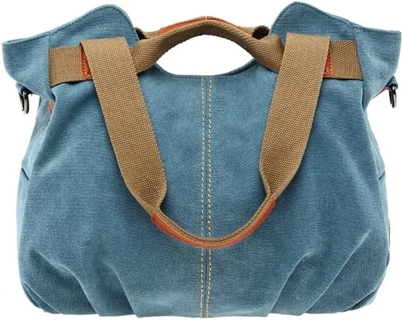 Canvas Hobo Shoulder Purse Retro Large Capacity Handbags Tote Handbag for Women