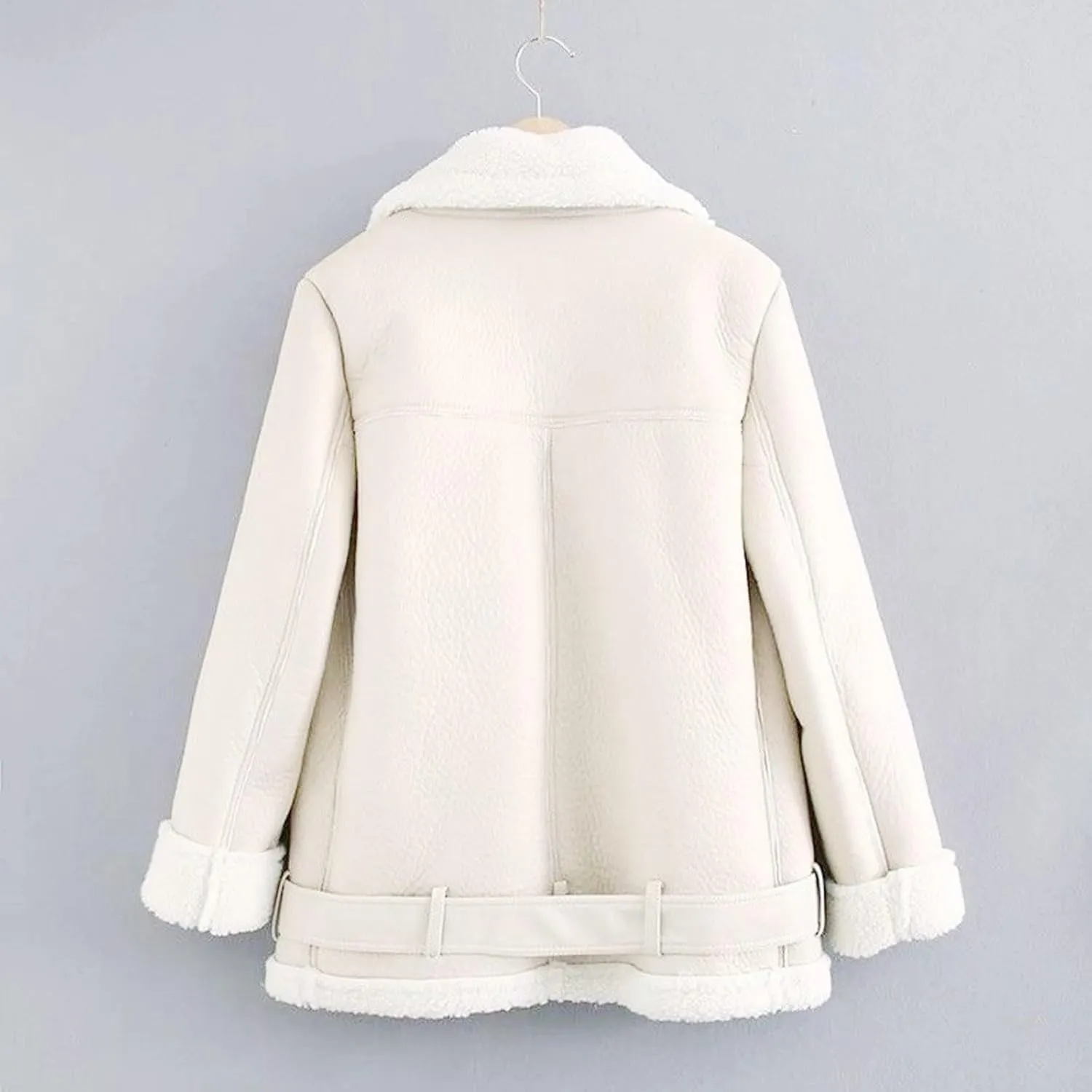 ChicCrate Women's Fleece Lined Winter Coat Sherpa Jacket Fashion Warm Clothes Casual Outerwear