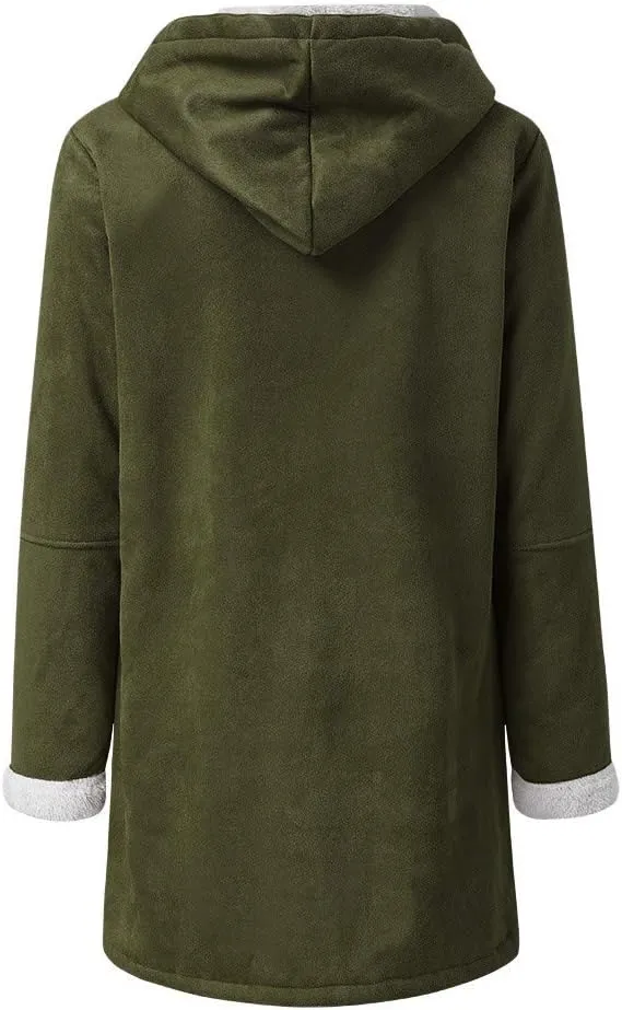 ChicCrate Women's Fleece Lined Winter Coat Sherpa Jacket Fashion Warm Clothes Casual Outerwear