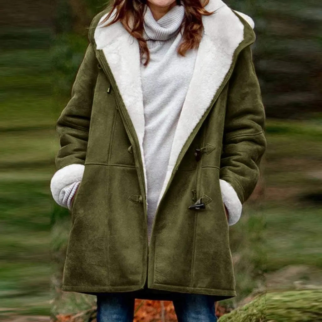 ChicCrate Women's Fleece Lined Winter Coat Sherpa Jacket Fashion Warm Clothes Casual Outerwear