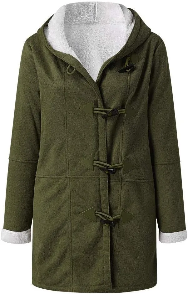 ChicCrate Women's Fleece Lined Winter Coat Sherpa Jacket Fashion Warm Clothes Casual Outerwear