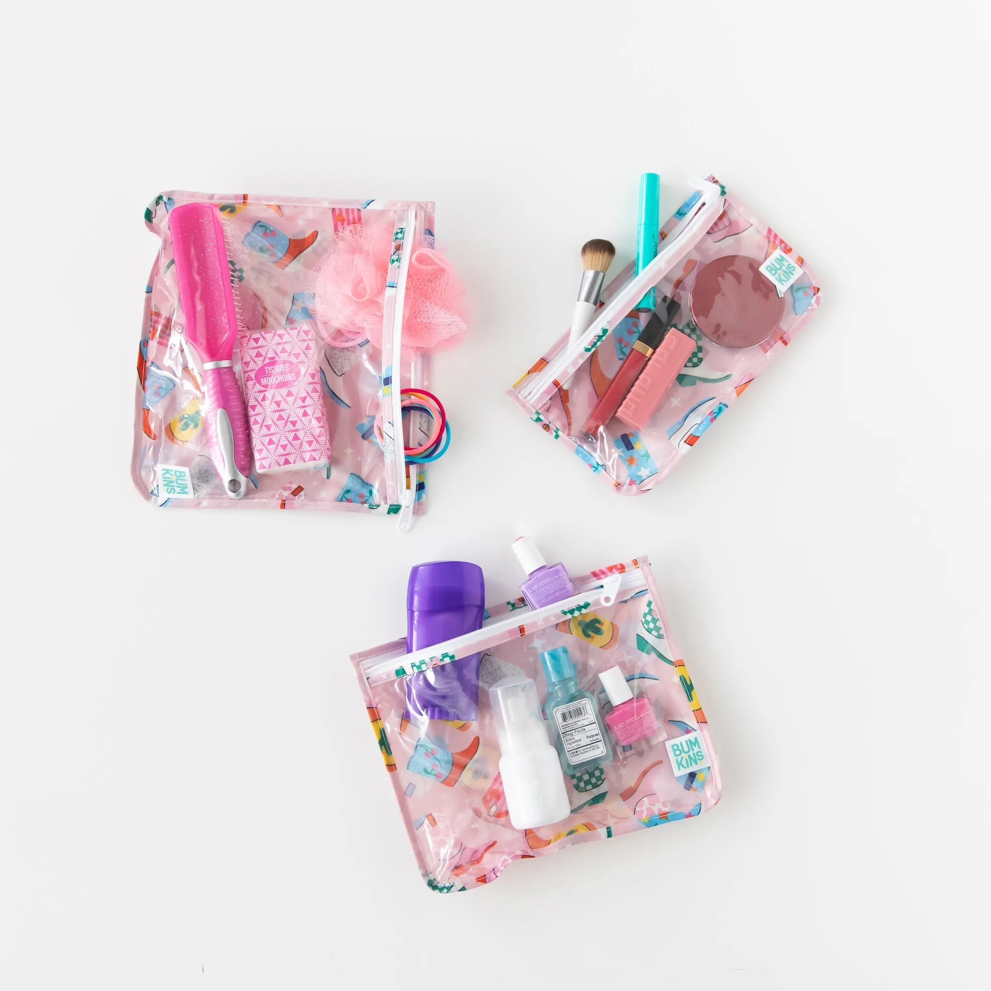 Clear Travel Bag 3 Pack: Boots