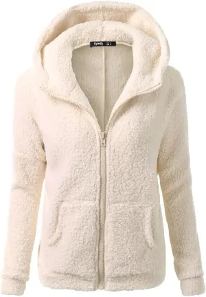 cooki Winter Jackets for Women Thick Womens Warm Fur Fleece Lined Hooded Plus Size Warm Down Outerwear Parka Coats Tops