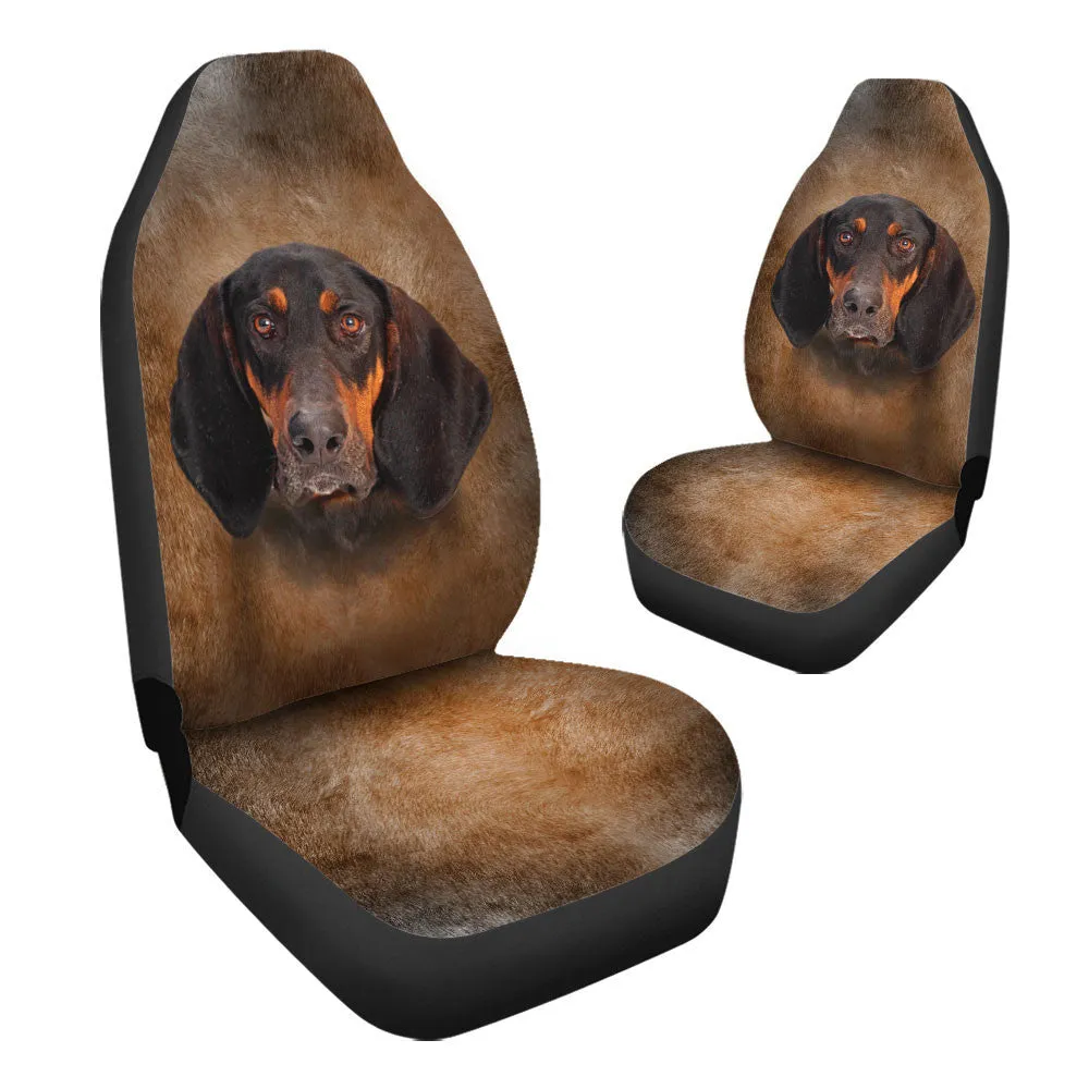 Coonhound Dog Funny Face Car Seat Covers