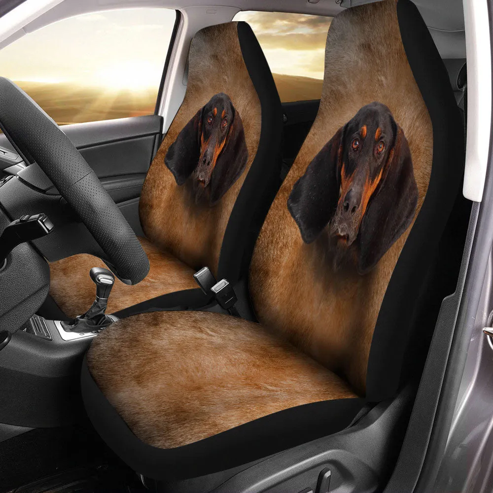 Coonhound Dog Funny Face Car Seat Covers