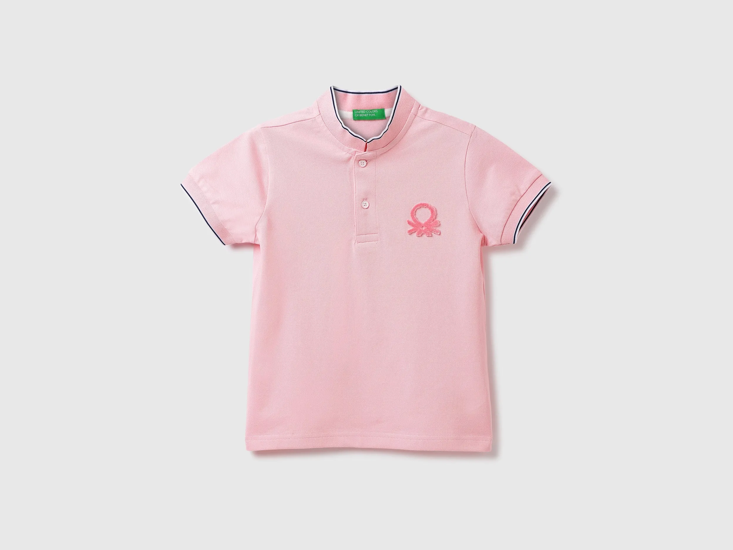Cotton Blend Solid Polo Neck Boys T-shirts