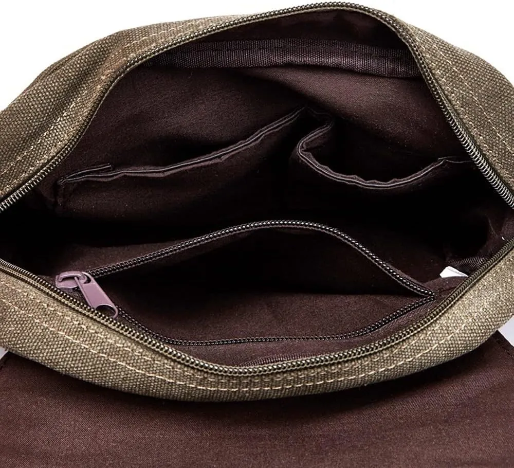 Cross body bag men Casual Handbag Single Shoulder Bags Vintage Canvas Zipper Bag Cellphone bag Messenger Bags Tote