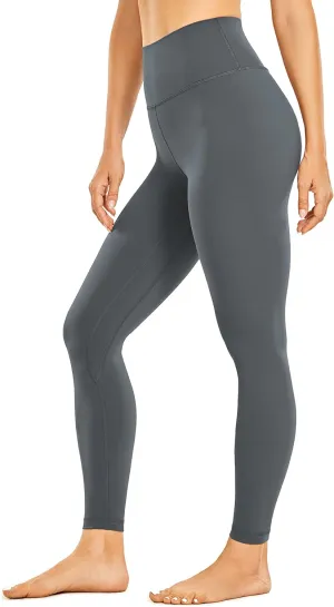 CRZ YOGA Womens Brushed Naked Feeling Workout Leggings 25" - High Waisted Gym Compression Tummy Control Yoga Pants