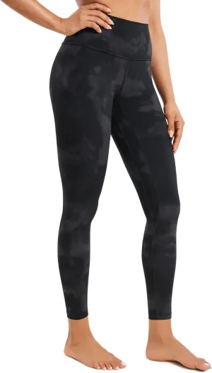CRZ YOGA Womens Brushed Naked Feeling Workout Leggings 25" - High Waisted Gym Compression Tummy Control Yoga Pants