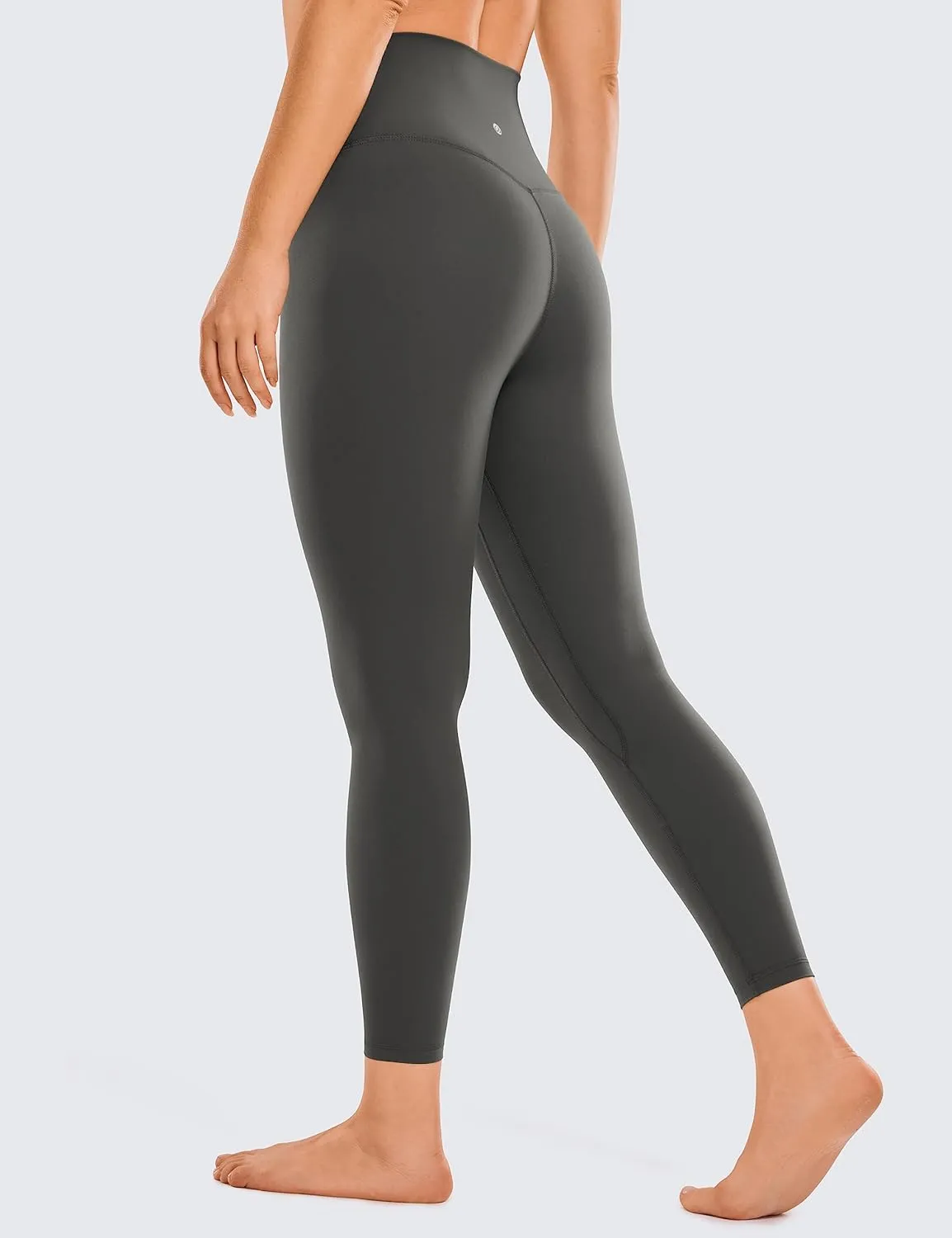 CRZ YOGA Womens Brushed Naked Feeling Workout Leggings 25" - High Waisted Gym Compression Tummy Control Yoga Pants