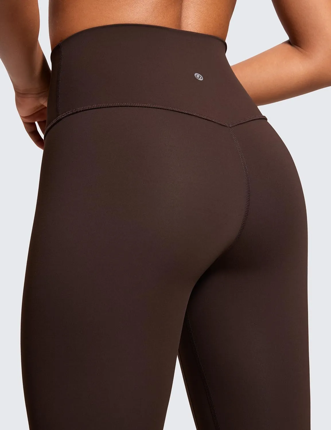CRZ YOGA Womens Brushed Naked Feeling Workout Leggings 25" - High Waisted Gym Compression Tummy Control Yoga Pants