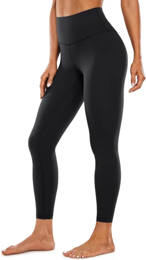 CRZ YOGA Womens Brushed Naked Feeling Workout Leggings 25" - High Waisted Gym Compression Tummy Control Yoga Pants