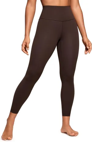 CRZ YOGA Womens Brushed Naked Feeling Workout Leggings 25" - High Waisted Gym Compression Tummy Control Yoga Pants