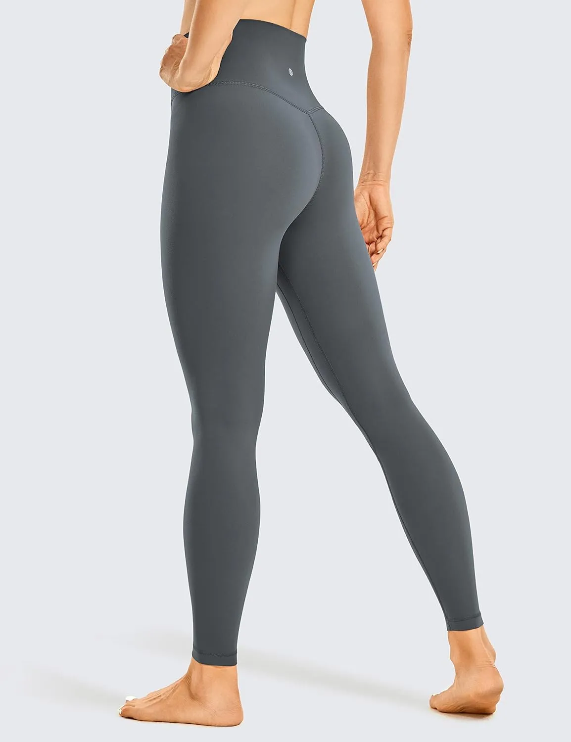 CRZ YOGA Womens Brushed Naked Feeling Workout Leggings 25" - High Waisted Gym Compression Tummy Control Yoga Pants