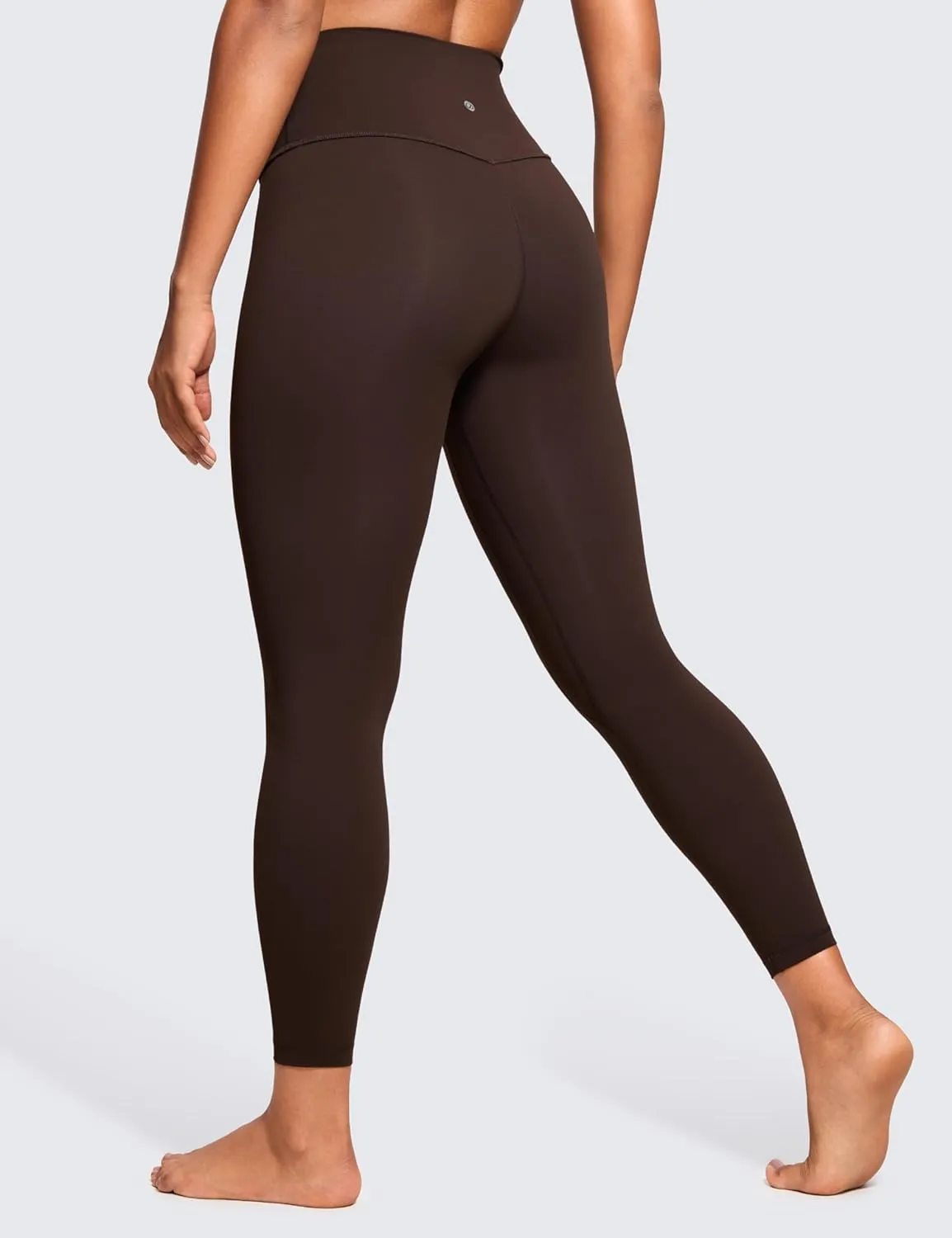 CRZ YOGA Womens Brushed Naked Feeling Workout Leggings 25" - High Waisted Gym Compression Tummy Control Yoga Pants