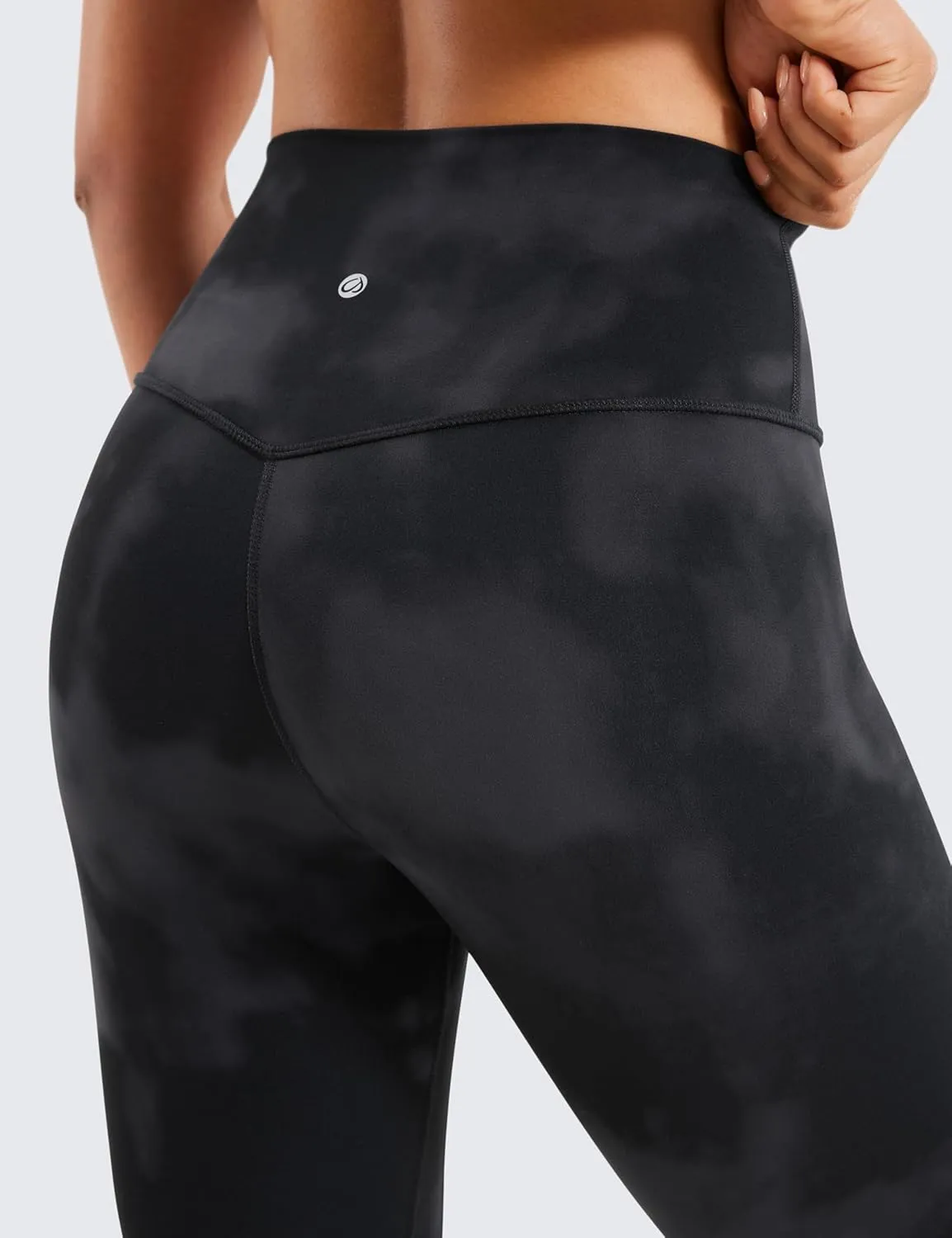 CRZ YOGA Womens Brushed Naked Feeling Workout Leggings 25" - High Waisted Gym Compression Tummy Control Yoga Pants