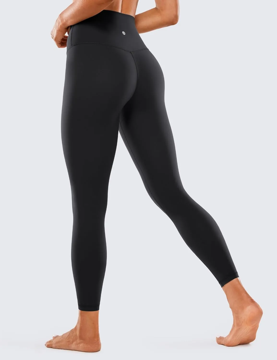 CRZ YOGA Womens Brushed Naked Feeling Workout Leggings 25" - High Waisted Gym Compression Tummy Control Yoga Pants