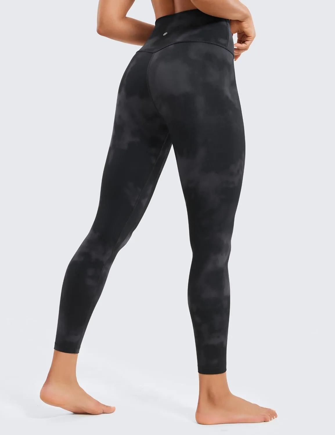 CRZ YOGA Womens Brushed Naked Feeling Workout Leggings 25" - High Waisted Gym Compression Tummy Control Yoga Pants