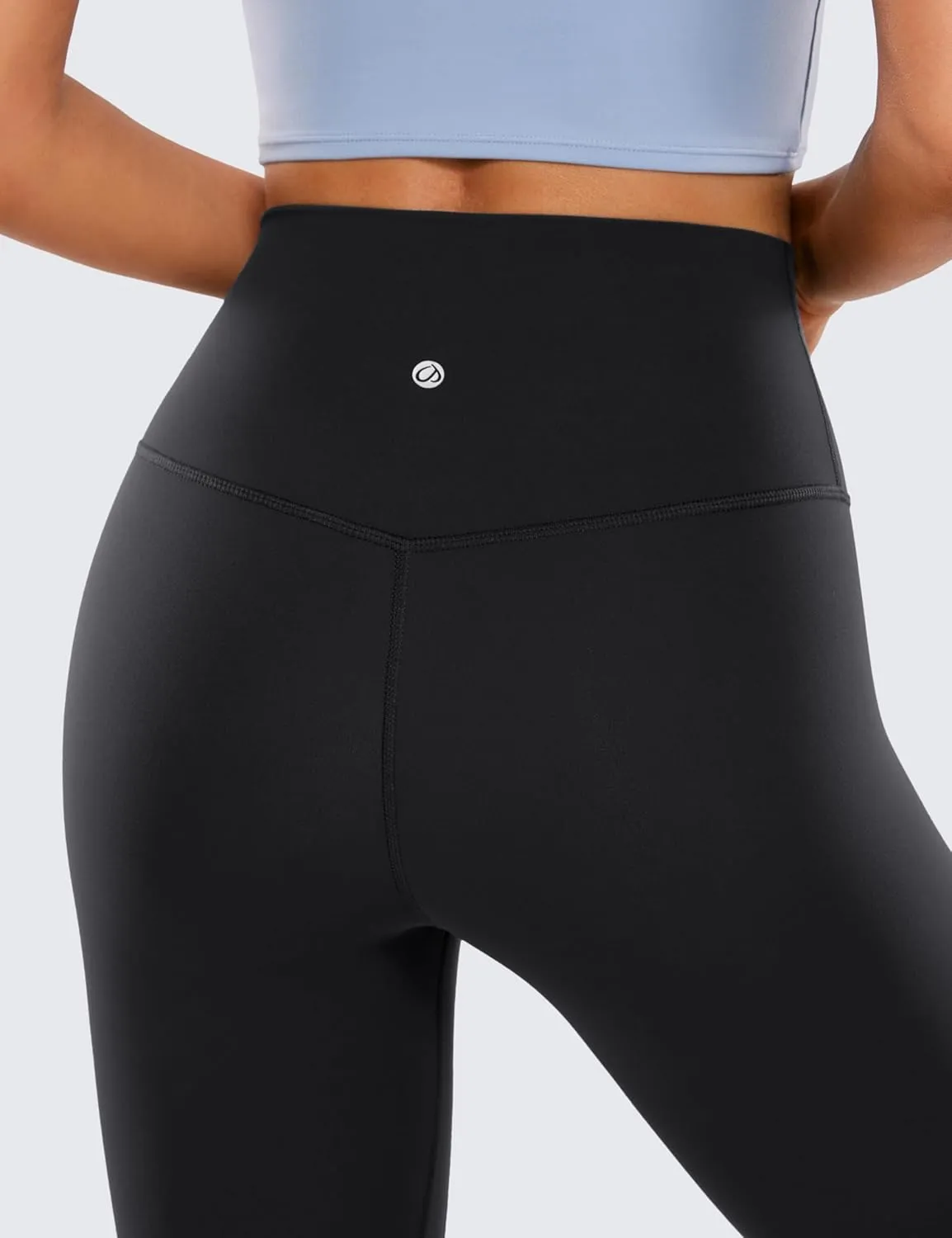 CRZ YOGA Womens Brushed Naked Feeling Workout Leggings 25" - High Waisted Gym Compression Tummy Control Yoga Pants
