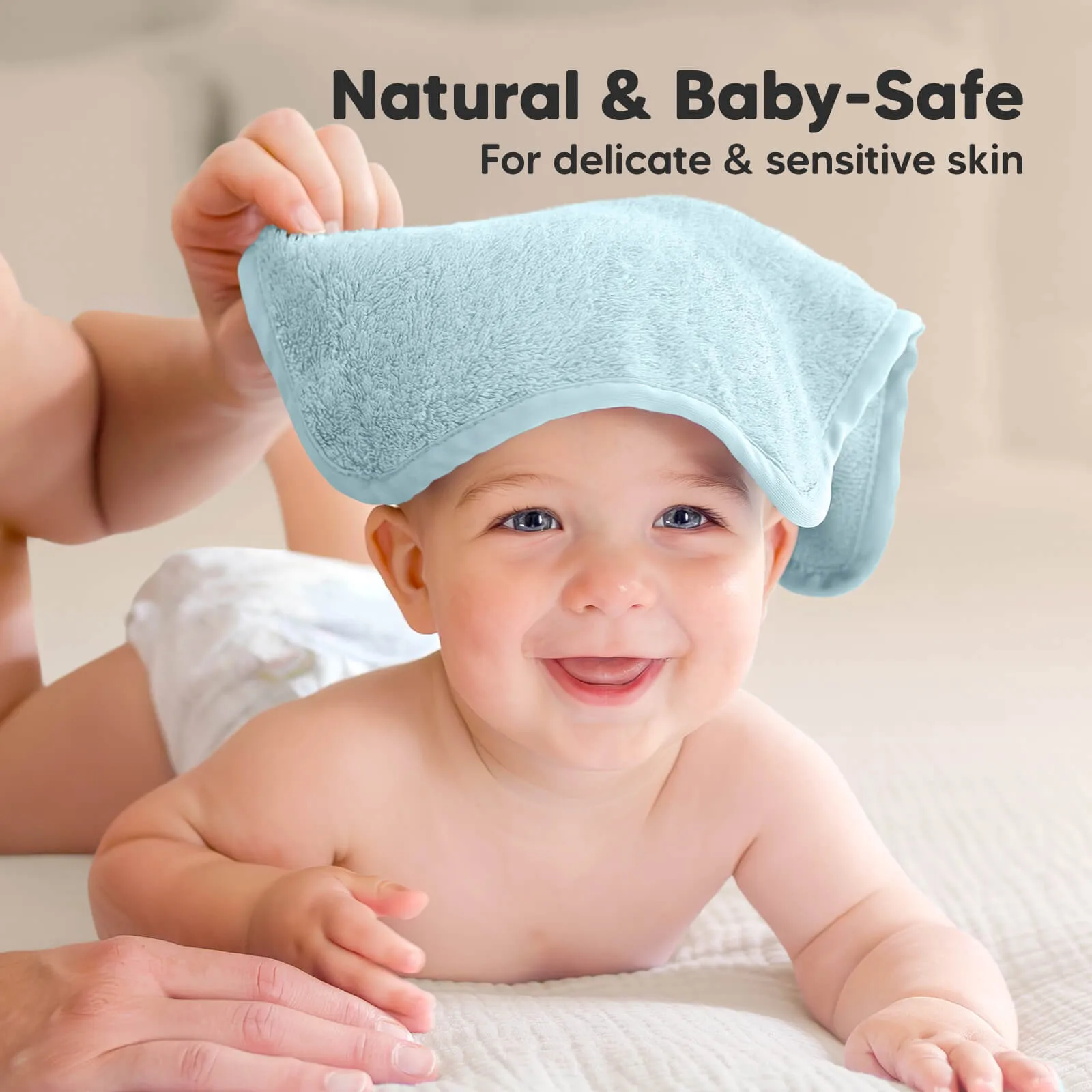 Deluxe Baby Washcloths (Sky)
