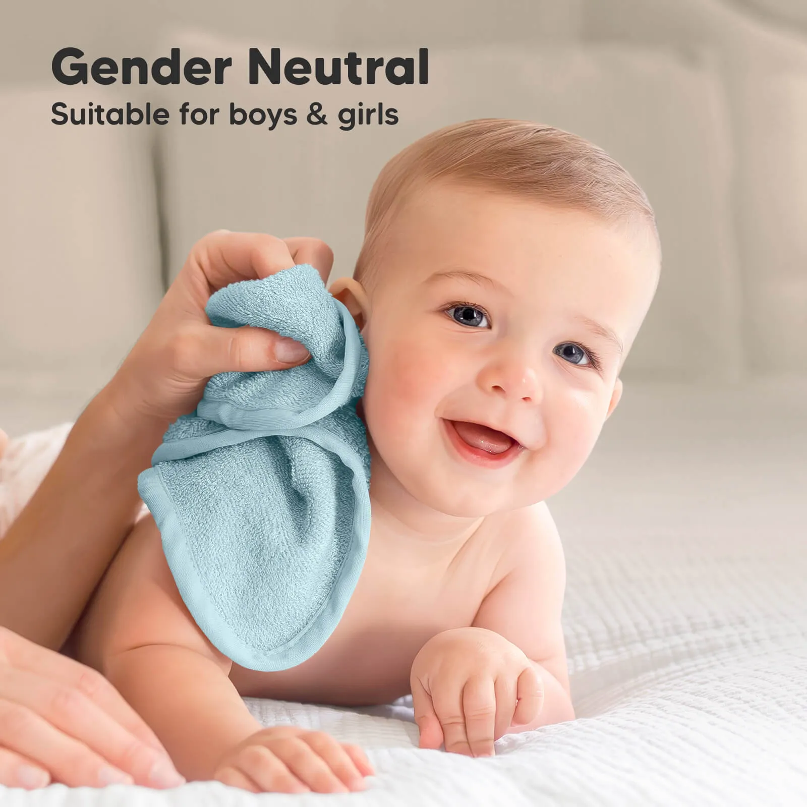 Deluxe Baby Washcloths (Sky)