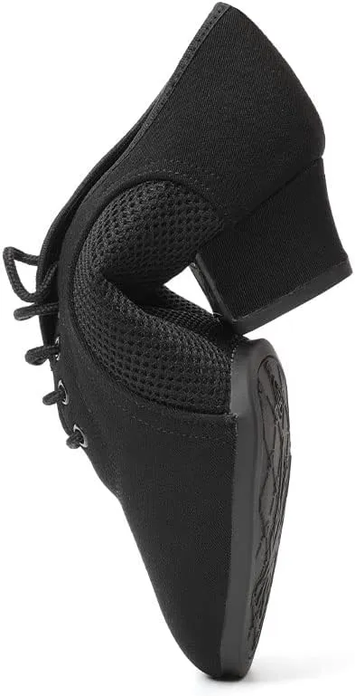 DKZSYIM Men and Women's Boost Dance Sneaker Modern Jazz Ballroom Performance Dance-Sneakers Sports Shoes,Model LHD-NJB